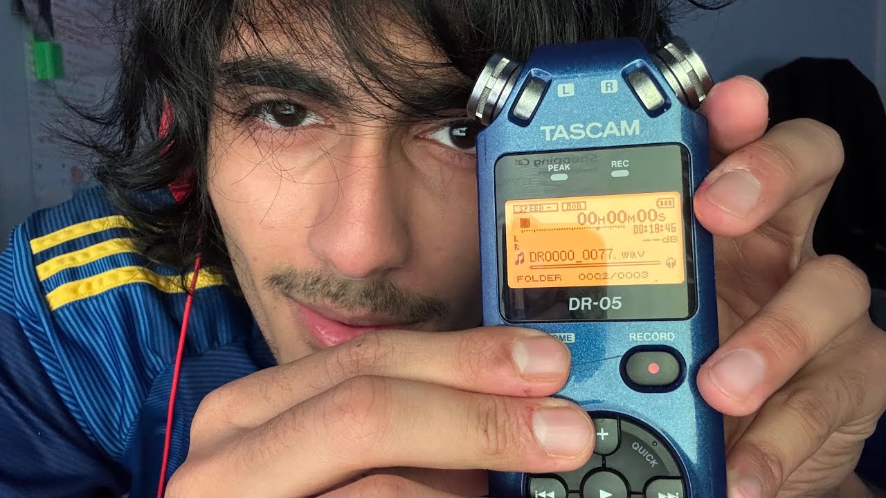 asmr ULTRA fast tascam mouth sounds + mic biting + waving