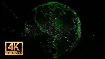 Royalty Free 4K Stock Footage | Free Download | 3D Animation Matrix Planet Mix Compilation