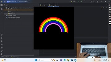 ASMR Programming - Rainbow using Python - No Talking @AsmrProg