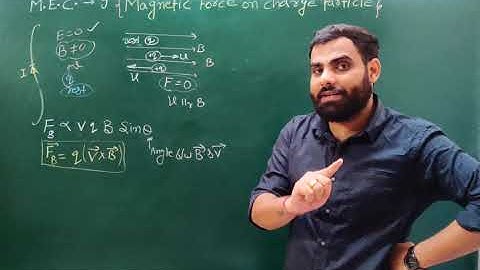 MAGNETIC EFFECT OF ELECTRIC CURRENT - 9 | magnetic force on charge particle |