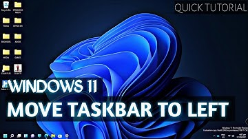 Windows 11: How to change taskbar alignment | Move taskbar to left like windows 10