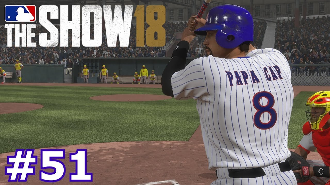 PLAYING CAPTAIN AMERICA AND PAPA CAP | MLB The Show 18 | Diamond Dynasty # 51
