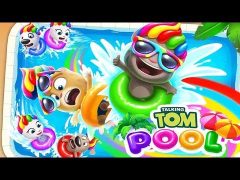 Talking Tom Pool - Full walkthrough - Gameplay iOS, Android Video Mobile - Get ready to party