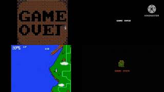Game Over NES Screen (4 Grid)