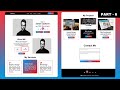 Complete Personal Portfolio Website using HTML and CSS | Responsive website design | Contact section