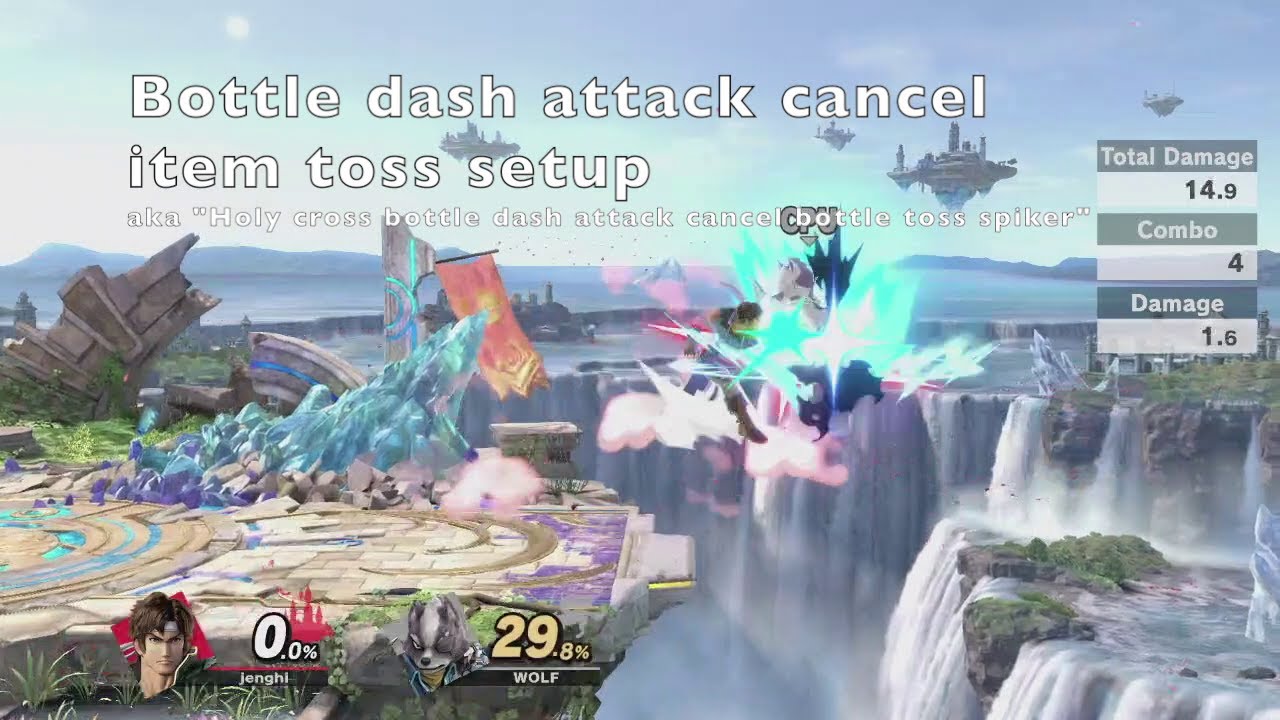 Bottle Dash Attack Cancel Item Toss Setup
