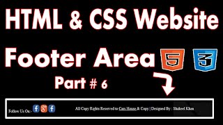 Footer Html Css | website footer design | (The Easy Way)