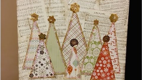 Christmas Tree Mixed Media Requested Redo