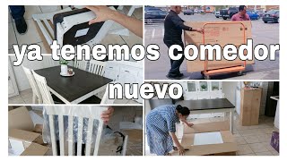 NUEVO COMEDOR//LLEGÓ ANTES FUIMOS POR ÉL//UNBOXING LES MUESTRO COMO LLEGÓ.