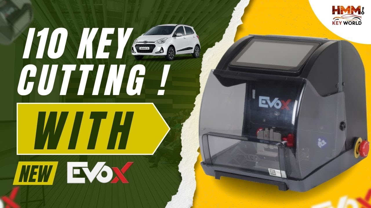 I10 Key Cutting Using NEW EvoX | Official Demonstration by H.M.M Key World (Minda Silca Dealer)