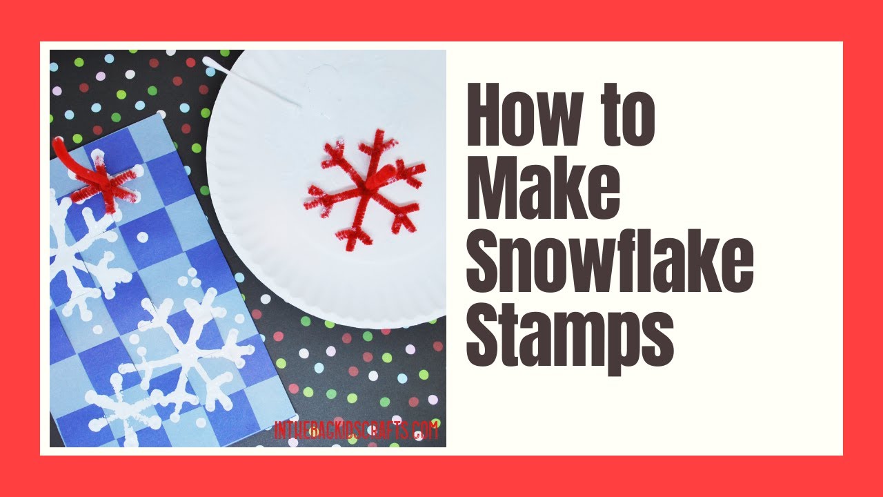 How to Make Snowflake Stamps from Pipe Cleaners YouTube