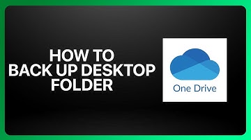 How To Back Up Desktop Folder To OneDrive App 2025! Tutorial