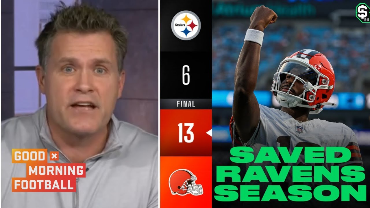 GMFB | "Shedeur Sanders is Ravens' savior!" - Kyle Brandt on Browns stop Steelers from win AFC North