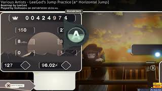 LeeGod's Jump Practice [8* Horizontal Jump] 1 MISS GOD MODE