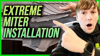 How to Install an Extreme Miter - Inside Corner Gutter Miter!