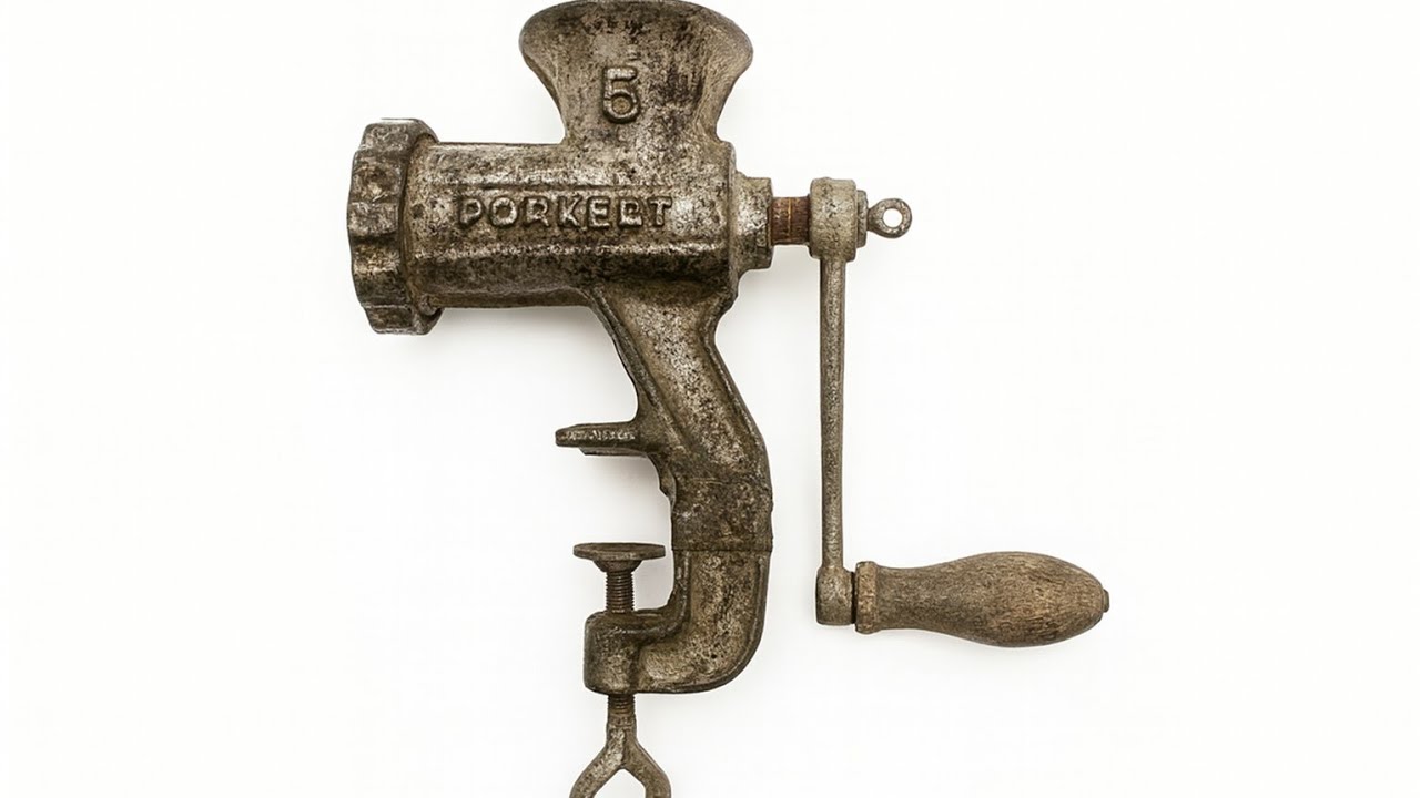 Rusty Meat Grinder Restoration|The SHOCKING Transformation You Must See