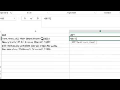 Excel 2013 Tutorial 12: Advanced Functions (Left, Right, Mid)