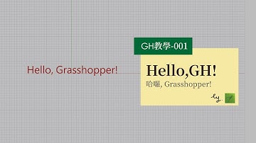 Grasshopper教學001-Hello, Grasshopper!