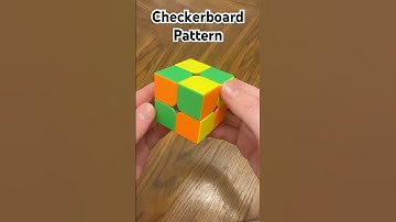 Checkerboard pattern on 2x2 Rubik’s Cube