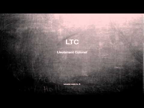 What does LTC mean
