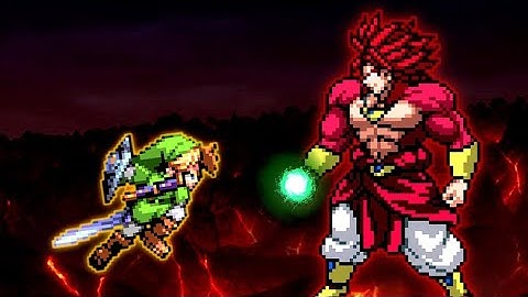 Link V3 (New) (DOWNLOAD) VS Limit Break Broly SSJ4 V2 in Jump Force Mugen