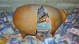 YOU WON'T BELIEVE how much money you can save in this little clay piggy bank.