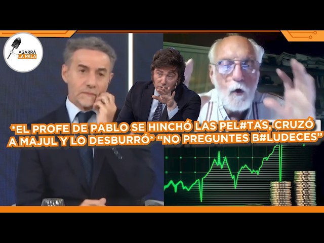 EL PROFE DE PABLO CRUZÓ A MAJUL, LO DESBURRÓ Y SE HINCHÓ LAS PEL*TAS POR MILEI: "BASTA DE B*LUDECES"