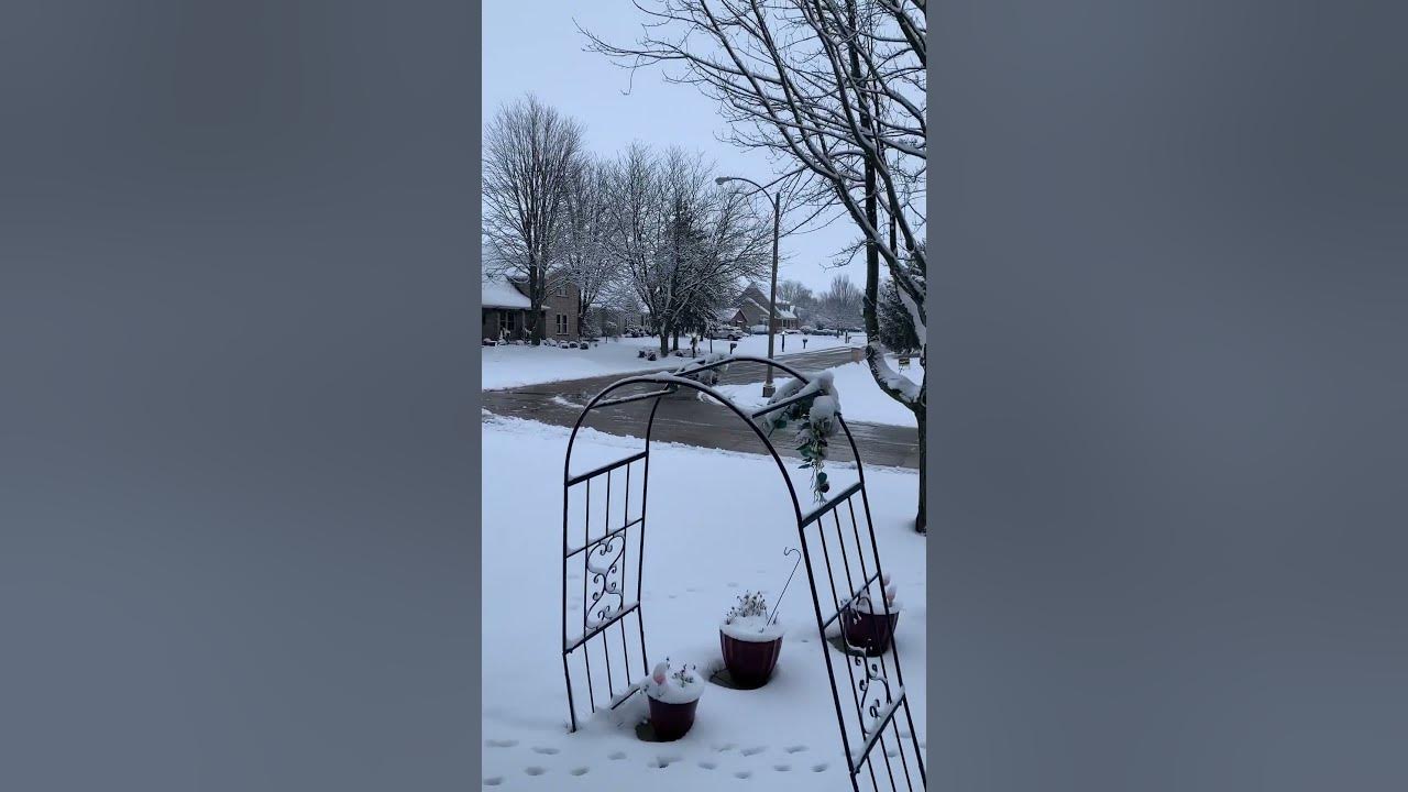 Chicago first snow lovely nature YouTube