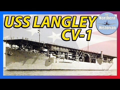 அமெரிக்காவின் முதல் விமானம் தாங்கி கப்பல் - USS Langley CV-1.