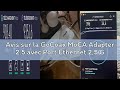 Avis sur la GoCoax MoCA Adapter 2.5 avec Port Ethernet 2,5 GbE MoCA 2.5 1 Port 2,5 GbE Fournit Une B
