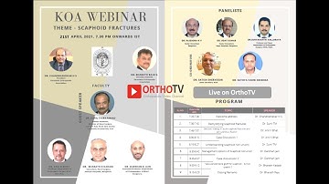 KOA Webinar : SCAPHOID FRACTURES
