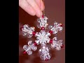 DIY~Make A Beautiful and Easy Beaded Snowflake Ornament!