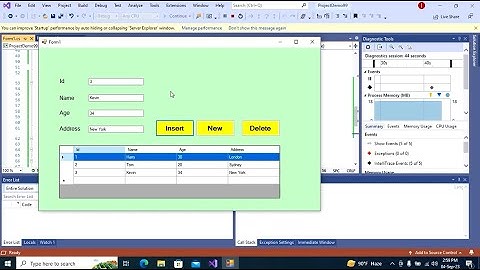 How to Insert Records Using C# DatagridView without Database