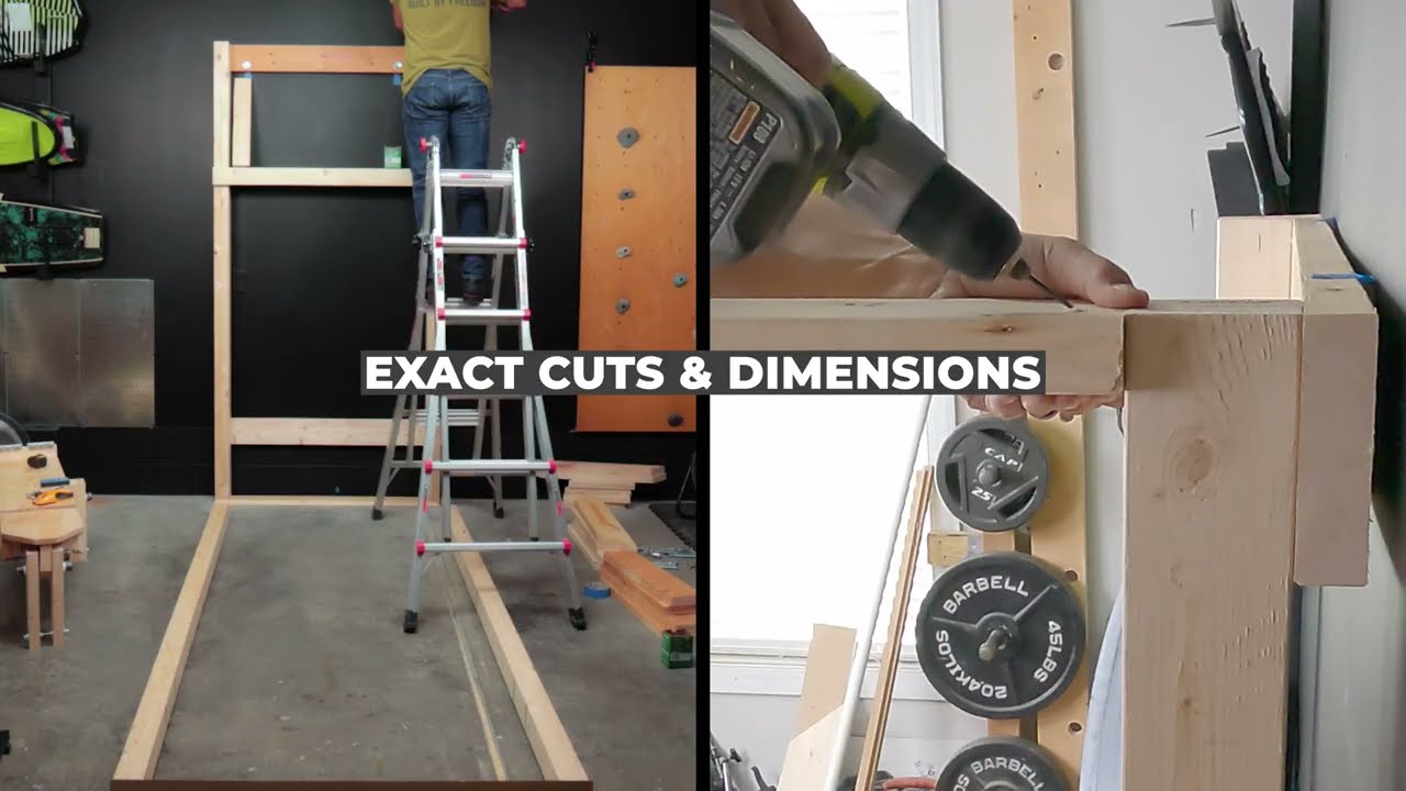 DIY Power Rack Preview - Highlights from Home Gym Built from Wood