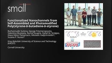 Functionalized Nanochannels from Self-Assembled and Photomodified PS-b-PB-b-PS