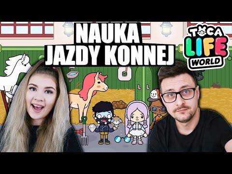 🐎Nauka jazdy konnej 🐎 Daria💜 zabiera mnie na wieś 👒Toca Life World⭐