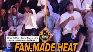 Anthony Edwards Gets a CRAZY Fan-Made AE1 in Manila and Wears Them Immediately