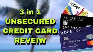 DESTINY | MILESTONE | INDIGO UNSECURED MASTERCARD REVIEW AND TIPS (GET APPROVED WITH BAD CREDIT)