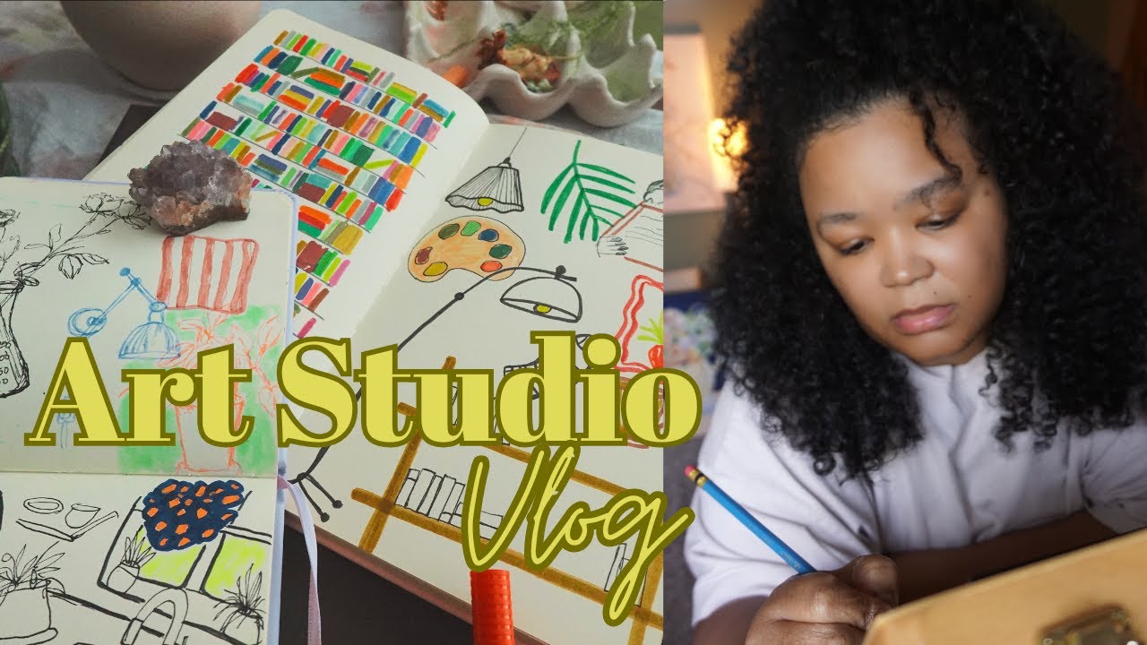 ART STUDIO VLOG ️HOW TO FIND INSPIRATION FOR YOUR SKETCHBOOK - YouTube
