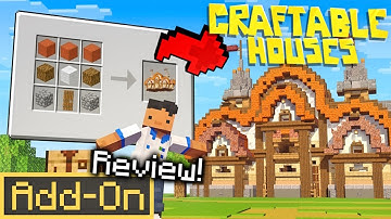 CRAFTABLE HOUSES ADDON for Minecraft Bedrock in-depth review!