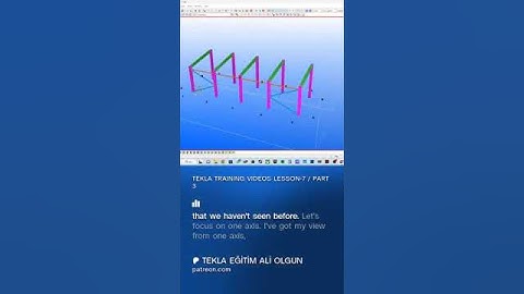 TEKLA TRAINING VIDEOS LESSON-7 / PART 3  #tekla #3dstructure #teklatraining
