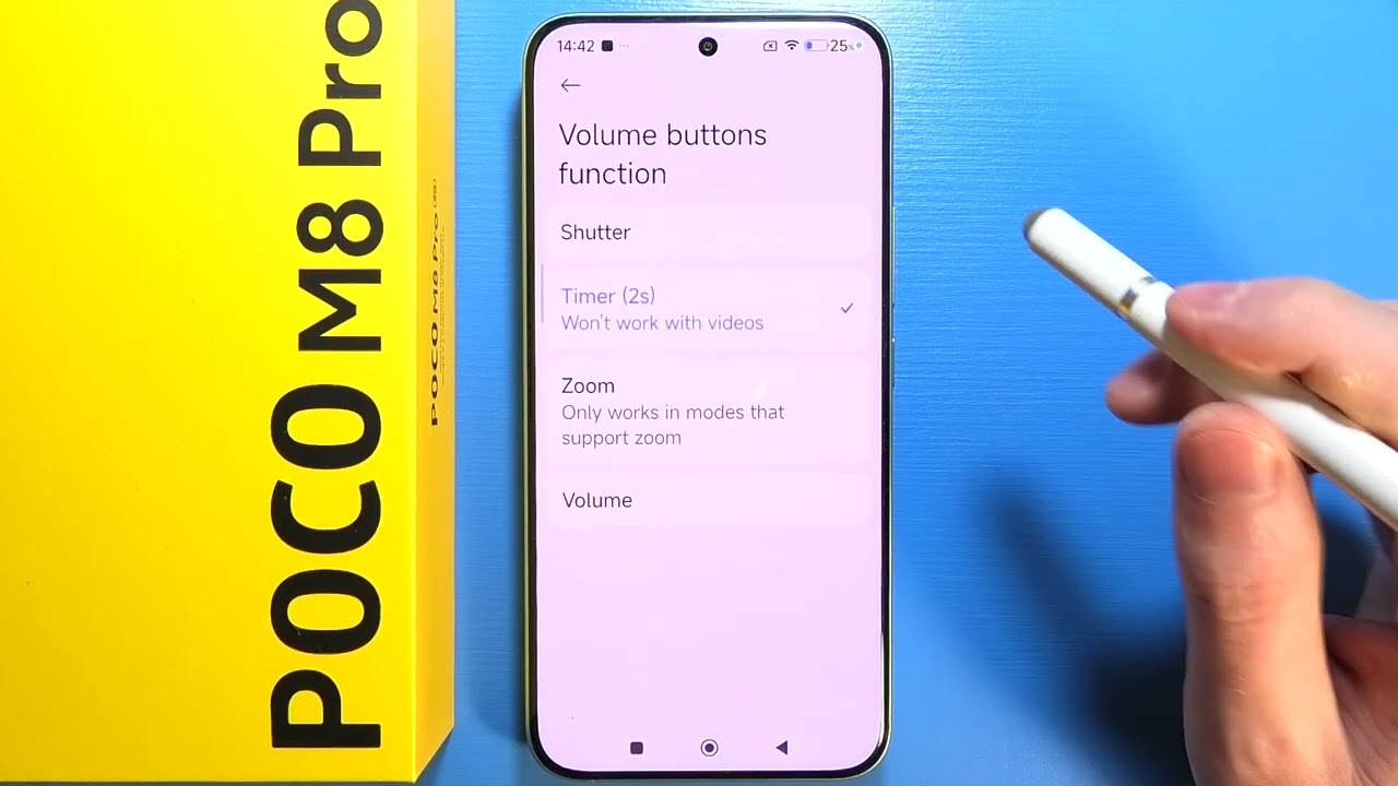 POCO M8 Pro 5G: How to Change Camera Volume Down Button Controls