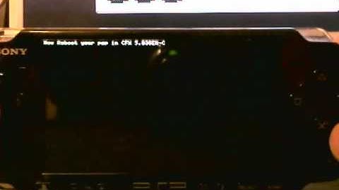 Install custom firmware on to your psp 3000