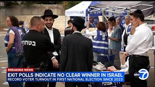 No clear winner yet after polls close in Israeli elections, exit polls indicate