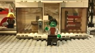Bruce Banner turning jnto    hulk in lego stop motion screenshot 1