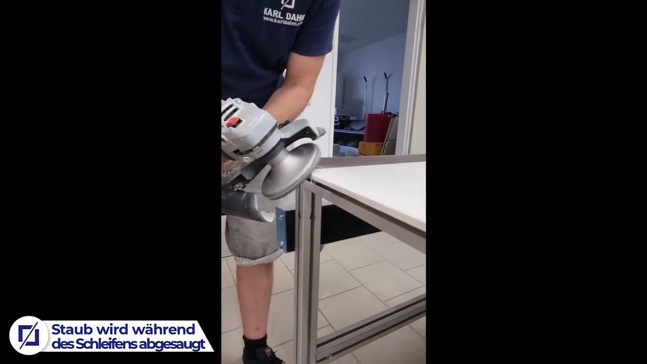 Schleifen und Polieren völlig staubfrei?! Mit der Karl Dahm Absaughaube für Schleifarbeiten! # 12182