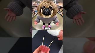 Shopping With SMARTEST Toddler Ever! 🛍️😂 #shorts #funny #memes #ai #EnglishShorts