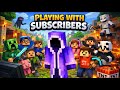 Minecraft Playing With Subscribers ❤️ | OP Fun &amp; Chaos #minecraft #viral #shorts #live