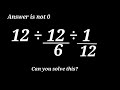 12÷12/6÷1/12=? Is Your Math Brain Ready For This Challenge? @educationalstream-z4h |PEMDAS rules|