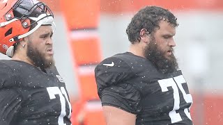 Joel Bitonio on playing between two rookies on Browns OL